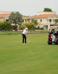 Landscaped tropical garden area within Buenaventura Golf & Beach Resort