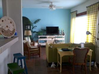 Stylish contemporary kitchen with granite counters in Buenaventura Panama resort condo