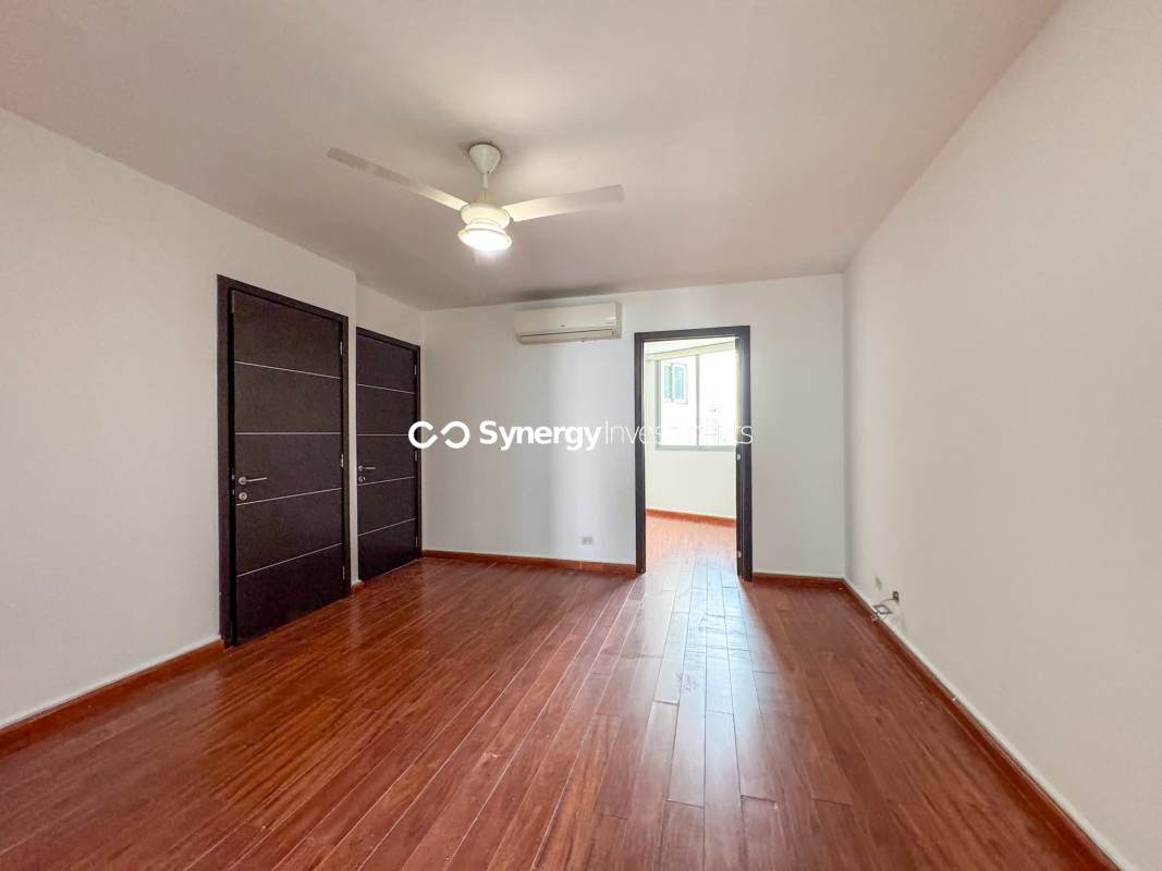 Modern bathroom with glass enclosed walk-in shower granite vanity PH Allure Panama City