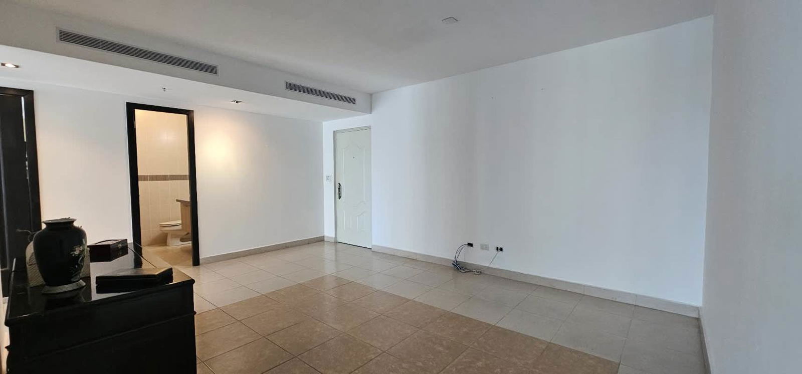 Master bathroom featuring double sink, large mirror, glass shower at PH Tao