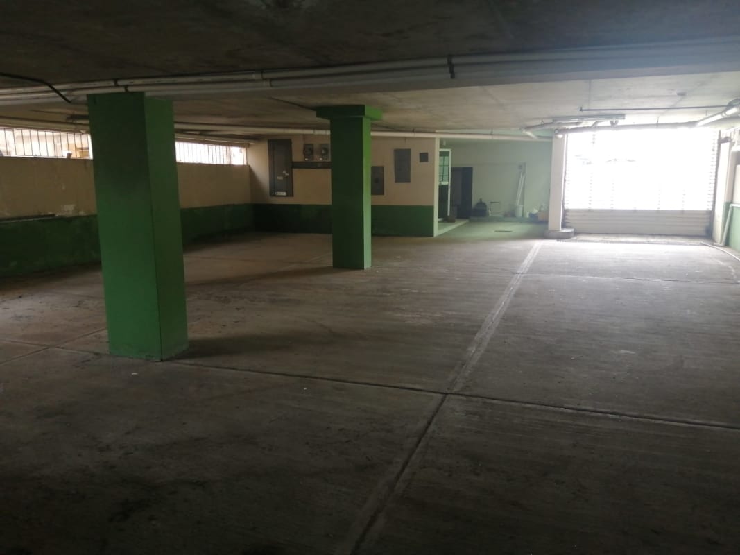 Spacious reception area with tile flooring and glass doors in commercial building Calle 72 San Francisco Panama