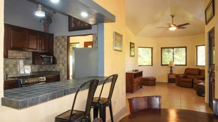 Wood cabinetry granite countertops spacious kitchen mountain home Panama