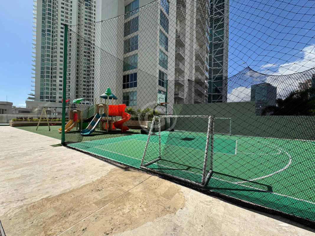 Fully equipped kitchen with granite countertops, stainless steel appliances, and ocean views in PH Oceanaire Panama