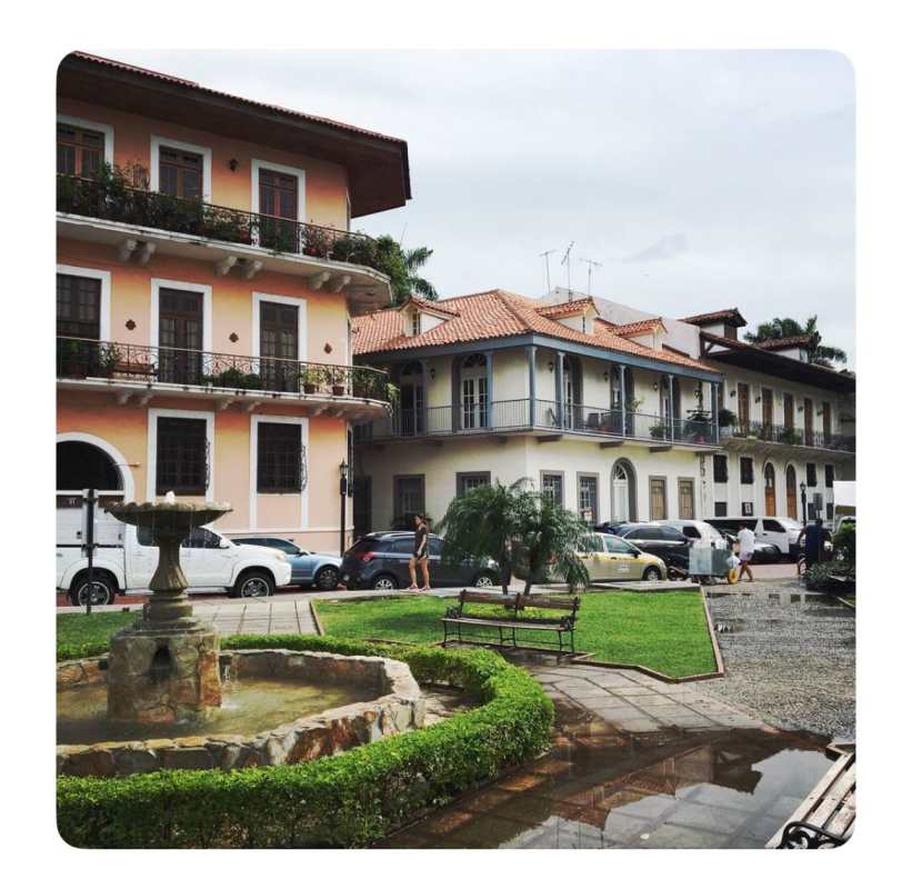 Ocean and skyline view from terrace in PH Santo Domingo Clayton Panama