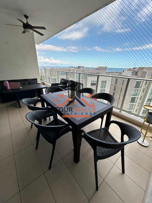 Bedroom with large window and ocean view at PH Dupont Tower Punta Pacifica