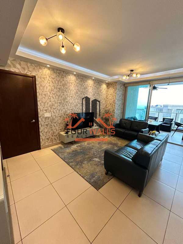 Luxurious bathroom with glass shower enclosure in PH Dupont Tower Punta Pacifica Panama