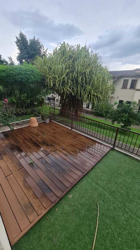 Private balcony with garden views in luxury townhouse PH Embassy Club Clayton Panama