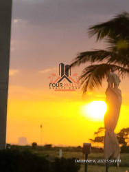 Bedroom with tile floors, window garden view PH Playa Caracol Nueva Gorgona Punta Chame Panama