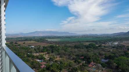 Wide open panoramic ocean and countryside view from Royal Palm balcony Panama