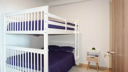 Minimalist design children's bedroom with bunk beds Royal Palm Nueva Gorgona Panama