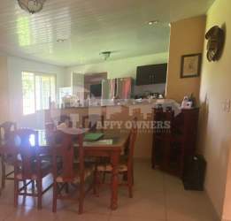 Traditional kitchen with dining area, tile floors, cabinetry Chitré Panama