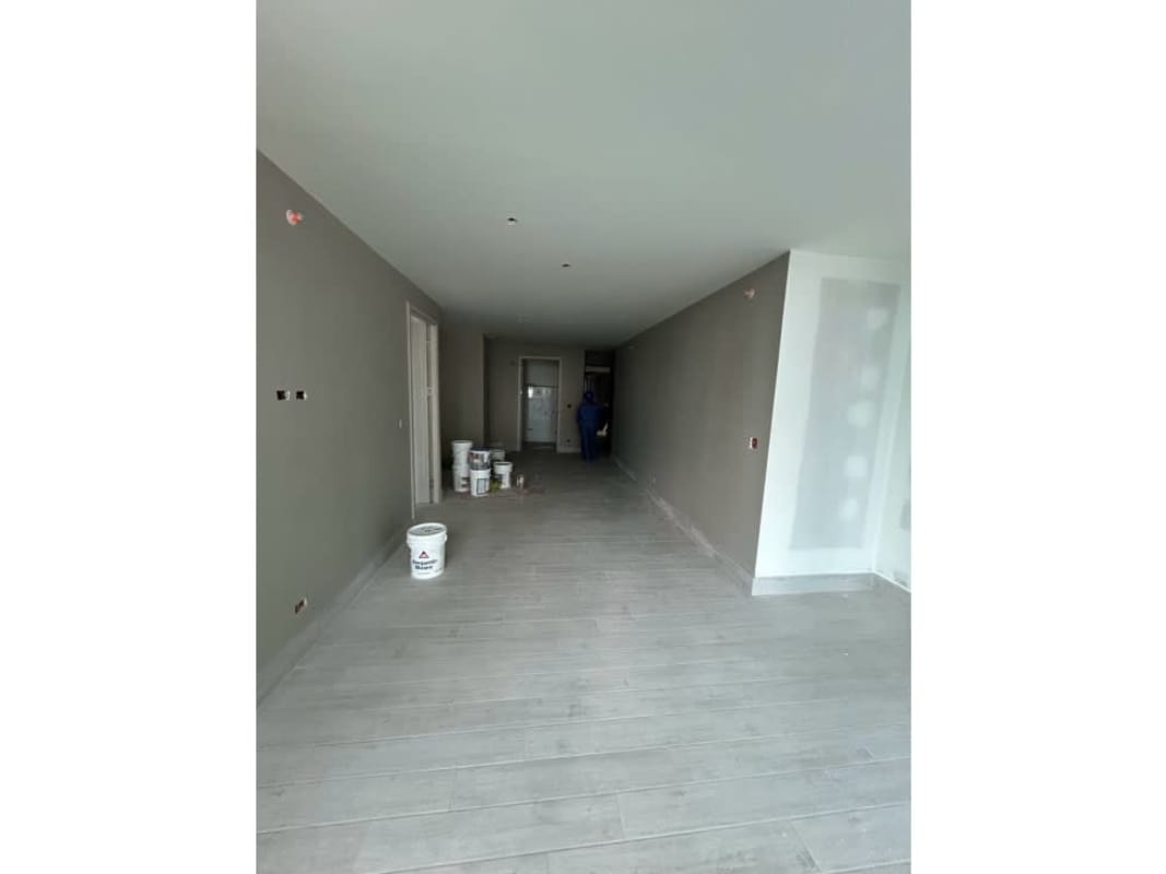 Open plan living dining with kitchenette under construction at PH Azurre Bella Vista