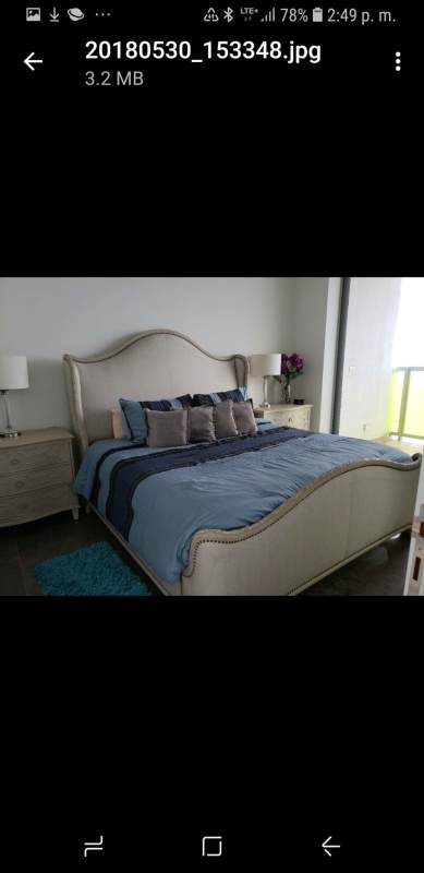 Bright living room with marble floors, panoramic windows and terrace access in PH Yoo Panama