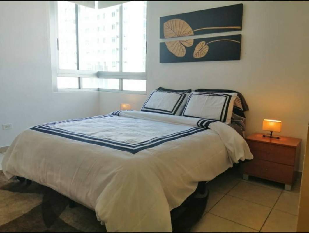 Corner bedroom with large windows bright natural light El Cangrejo Panama