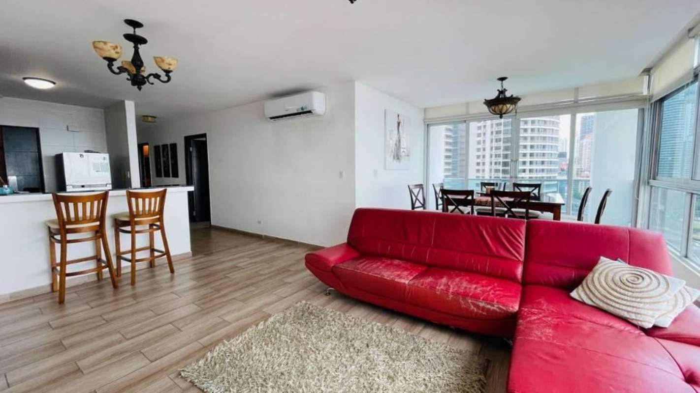 Modern kitchen with granite countertop and stainless appliances PH Bayfront Avenida Balboa Panama City