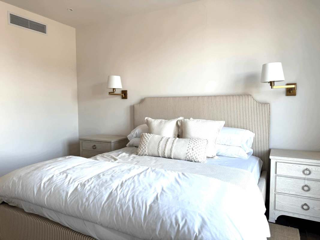 Contemporary bathroom with marble tiles, glass shower in Santa Familia Casco Viejo Panama