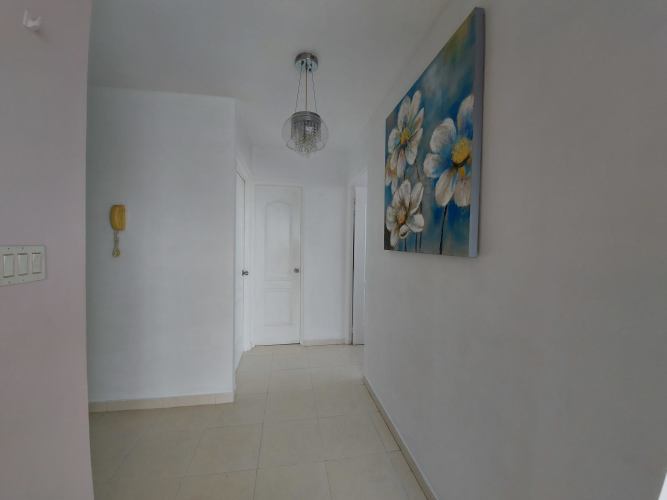 Open kitchen with granite countertops, stainless steel appliances in furnished apartment Casa Bonita Panama