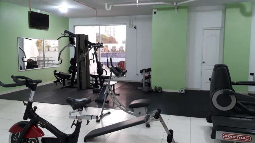 Balcony overlooking Panama Canal entrance, Pacific Ocean and Panama City skyline from PH Casa Bonita