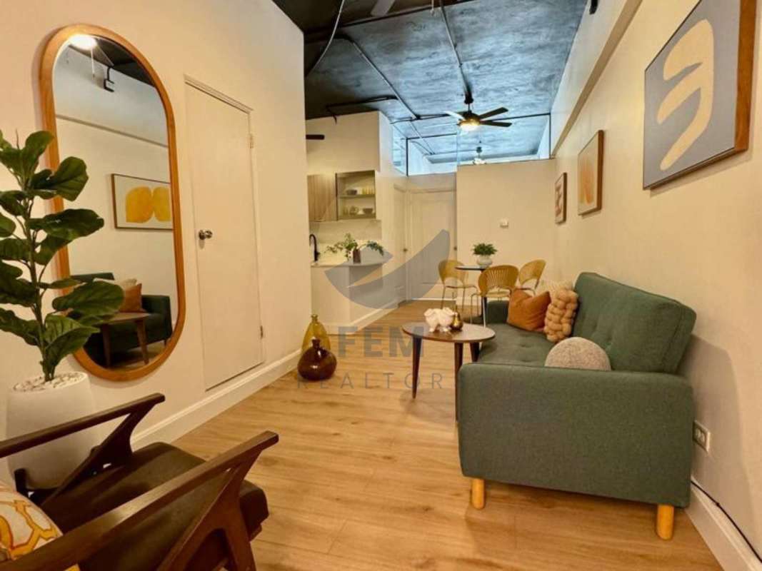 Contemporary open kitchen quartz counters subway tile PH Plaza Central Casco Viejo