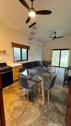 Open living area with sliding doors and terrace access in Playa Venao Panama beach duplex