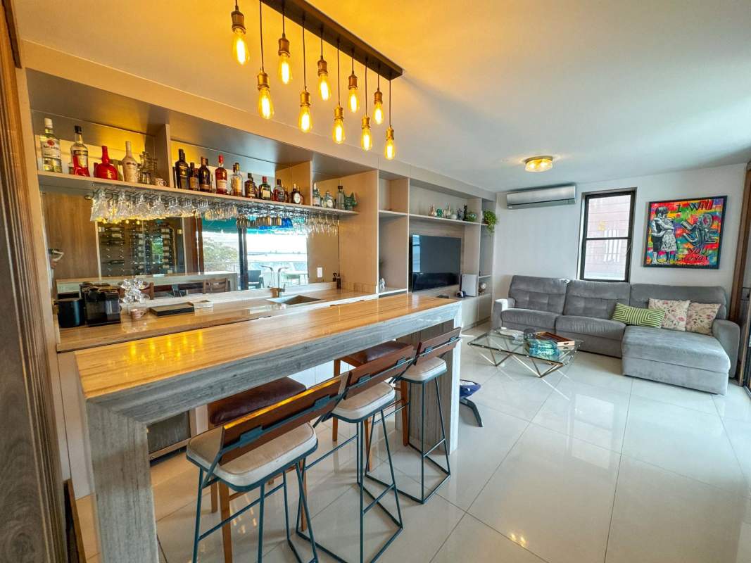 Kitchen with granite countertops and stainless appliances at PH Coral Bay Panama
