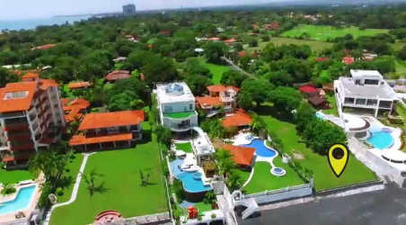 Luxury villas with private pools in upscale beachfront neighborhood Coronado Panama