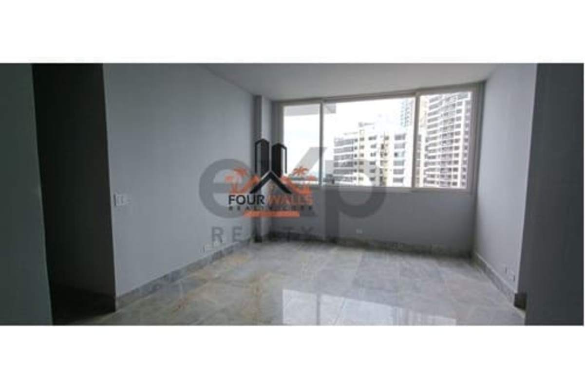 Luxury kitchen with marble island and cabinetry in PH The Towers Punta Paitilla