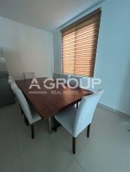 Modern bathroom with double vanity and shower River Valley Panama house