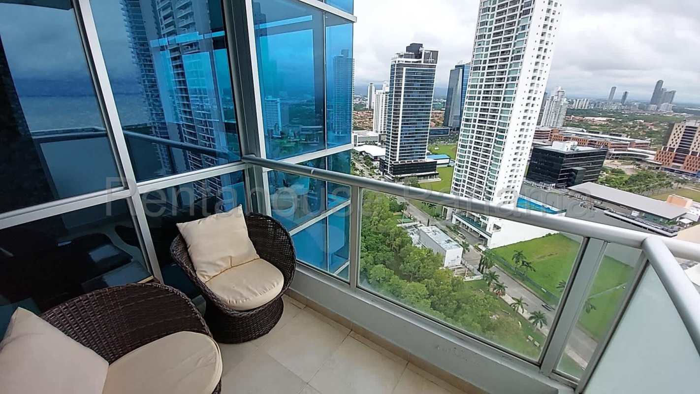 Large bathroom marble countertop glass shower mosaic tiles PH Riverside Costa del Este Panama