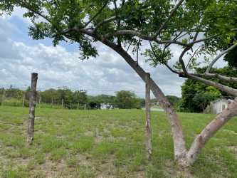 Fenced open plot with distant mountain view in Lagomar San Carlos Panama