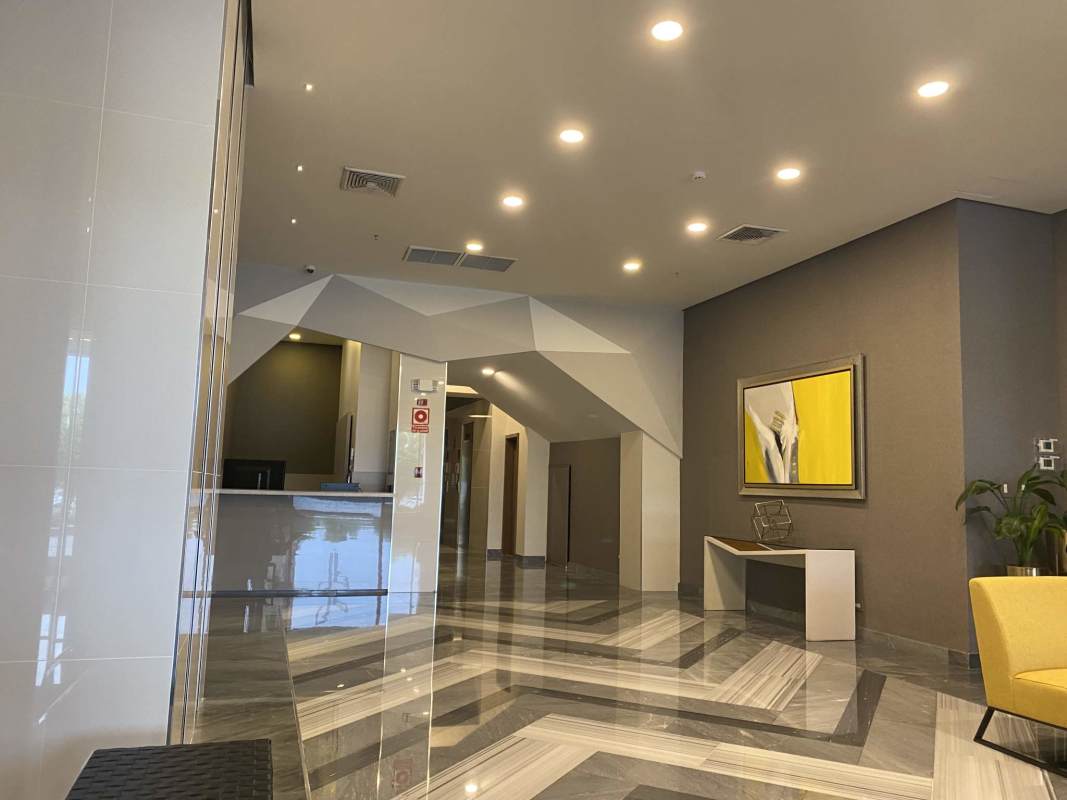 Modern kitchen granite countertops stainless appliances in PH Parkside Costa del Este