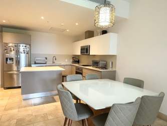 Bedroom with large window marina community Buenaventura Río Hato Panama