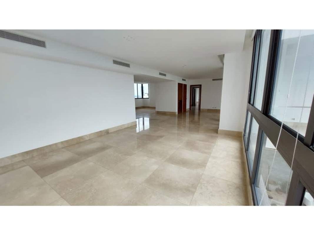 Contemporary gourmet kitchen with appliances and quartz counter at Valery Point Santa María Panama