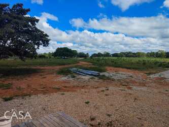 Mountain creek flowing along lush tropical property in Dolega near Boquete Panama