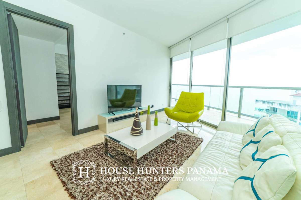 Gourmet kitchen with granite countertop stainless appliances Punta Pacifica rental