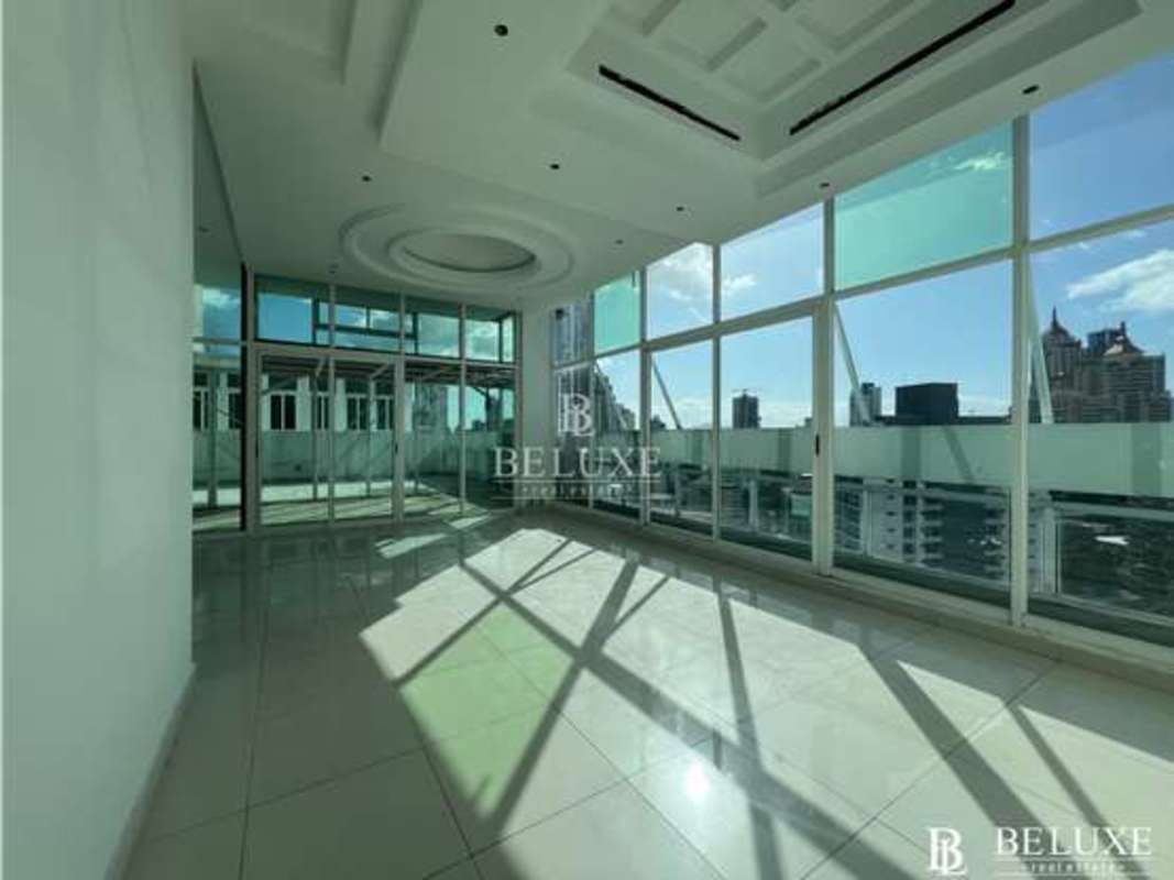 Modern apartment living dining room with large windows PH Kubic El Cangrejo Panama