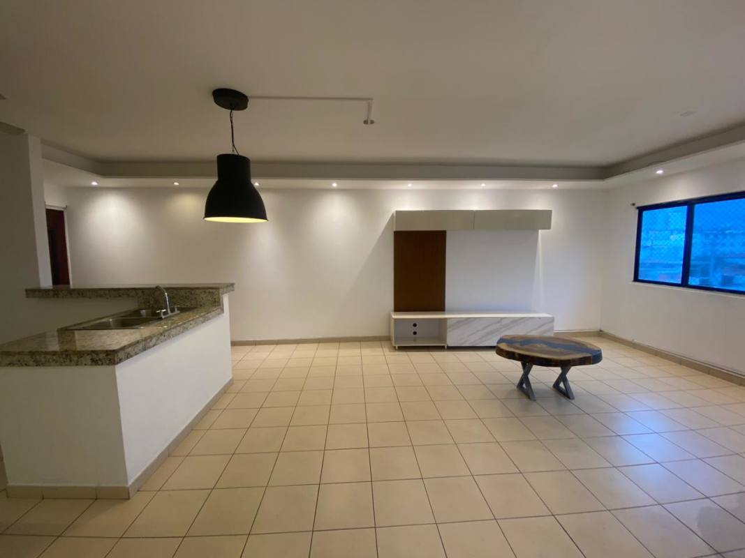 Spacious open concept living dining with granite countertop kitchen PH Saramel Parque Lefevre Panama City apartment