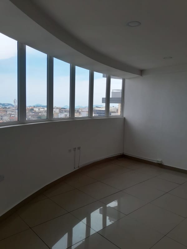 Modern commercial tower Bay View on Balboa Avenue with oceanfront views in Panama City