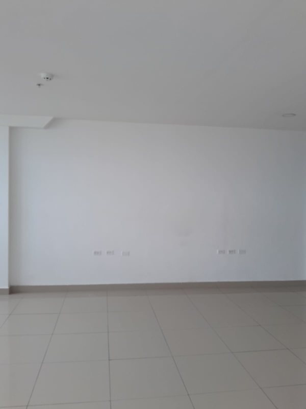 Open 50m² office with ocean view windows in Bay View Tower Panama City