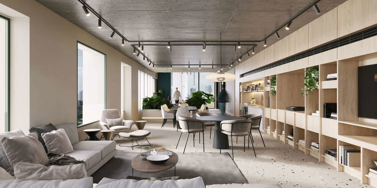 Luxury bedroom with sliding glass doors opening to ocean-view balcony at PH A19 Coco del Mar Panama City