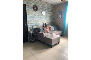 Coastal themed living room with sectional sofa PH Ocean View San Carlos Panama