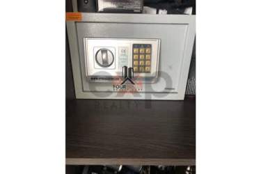 Electronic safe installed inside closet PH Ocean View beach apartment Panama