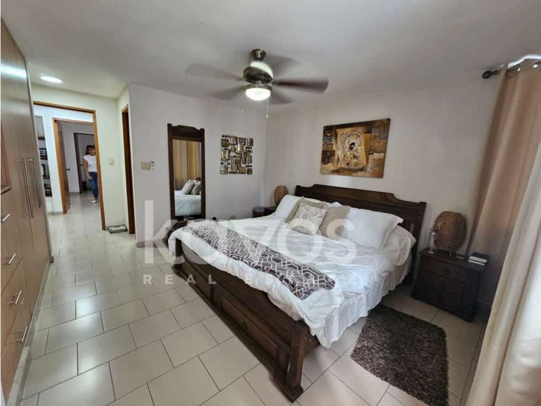 Open plan living dining area with ceramic floors modern decor PH Mar Plaza Marbella Panama