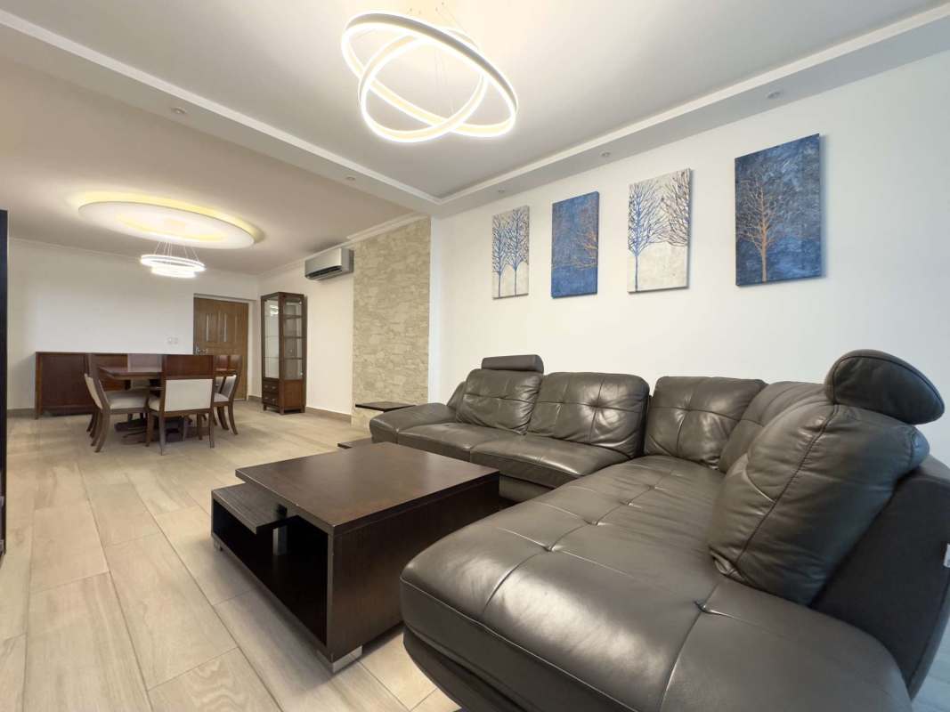 Contemporary bathroom with granite countertop sink, glass shower enclosure in PH Pacific Sea Panama