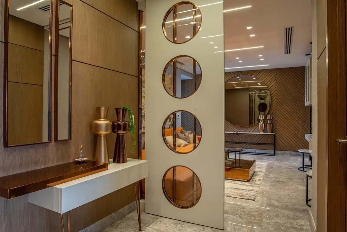 Italian designer kitchen with quartz island and appliances Empire Residences Panama