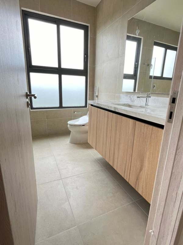 Panoramic golf course view from private balcony at Ocean House Santa Maria Panama