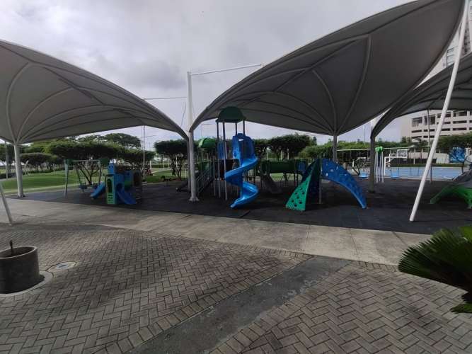 Stylish bathroom with glass enclosed shower and contemporary finishes Costa del Este Panama