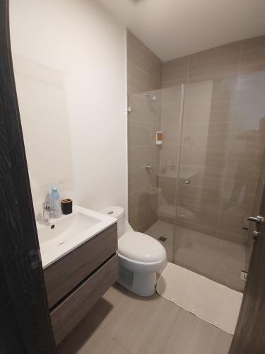 Luxurious master bedroom suite with ocean views in PH Pearl Costa del Este Panama