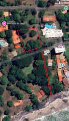 Aerial view of Playa Serena beachfront land for sale suitable for development Gorgona Panama