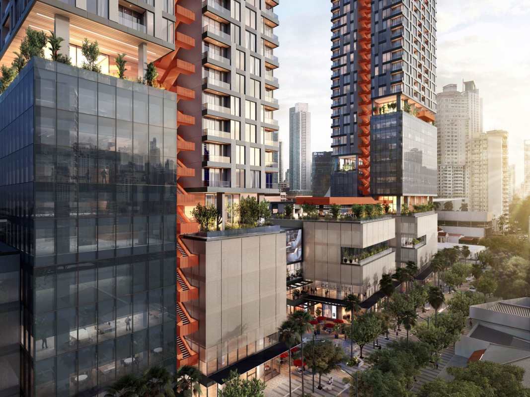 Bedroom with skyline and bay vistas, luxury furnishings in Uptown Airbnb Suite